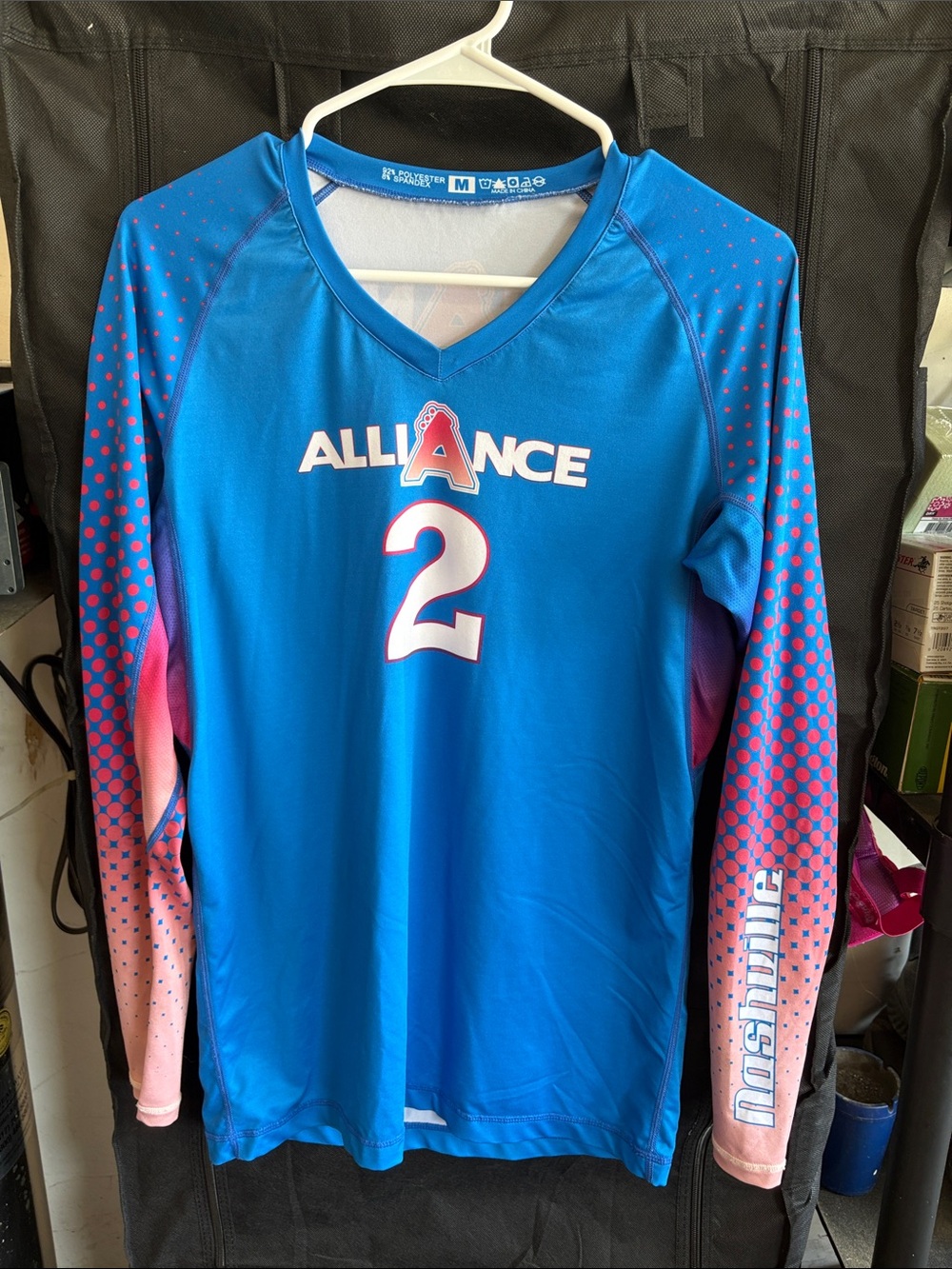Women’s Alliance Nashville Blue Number 2 Long Sleeve Jersey